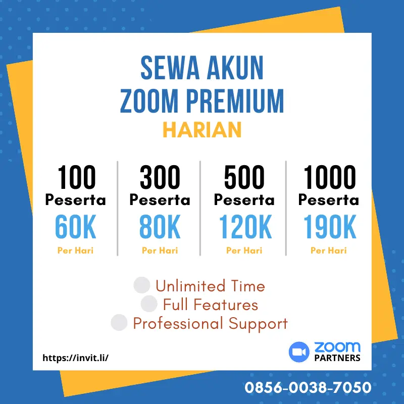 Harga Sewa Zoom Harian