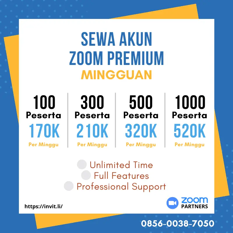 Harga Sewa Zoom Mingguan